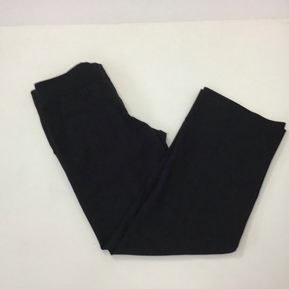 St. Emile wool blend black straight to wide leg trousers. Size 10 - Picture 5 of 10